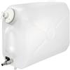 LAMPA Tanica in plastica 25L con rubinetto in metallo e dispenser porta sapone