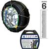 Cora Catene da Neve a Rombo in Acciaio 9mm Grip Tech Misura 185/65-14 Gruppo 6 Cora