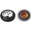 Rcp Per Peugeot 807 Pomello Leva Cambio 5 Marce Nero (R in Alto a Sx) h:32mm L:45mm