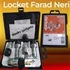 Farad Per Ford Fiesta da 01/2014 Kit Bulloni Antifurto NERI Locket per Cerchi in Lega