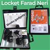 FARAD Per Citroen C5 da 2003 Kit Bulloni Antifurto NERI Locket Farad per Cerchi Lega