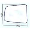 Biagi Corrado Per Mazda Pick-Up B2500 Vetro Sx Curvo Cromato per Specchietto Retrovisore