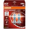 OSRAM Coppia lampade alogene H7 12V 55W Osram Night Breaker Laser Next Generation
