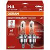 OSRAM Coppia lampade alogene H4 12V 60/55W Osram Night Breaker Silver