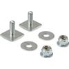 NORDRIVE Connettori a T porta lampade rotanti per barre Nordrive Kargo-Plus in alluminio