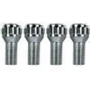 CORA Kit 4 bulloni antifurto ruote auto cerchi in lega M14x1.50 26mm T17 60 gradi