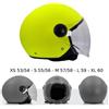 BHR Casco Demi Jet GIALLO FLUO OPACO Visiera Antigraffio Int. Remov. 832 Minimal BHR