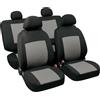 LAMPA Set completo coprisedili fodere Stretch-Fit Procida Nero/Grigio