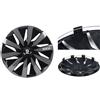 Sparco Set 4 Copricerchio 14" Universali Lazio Nero/Grigio Coppe Ruota Borchia