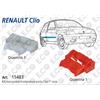 E.co Per Renault Clio I Serie 1990 Kit 4 zp Riparazione Modanatura Laterale Fiancata