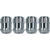 CORA Kit 4 dadi antifurto ruote auto cerchi in lega M 12x1.25 17mm T19 60 gradi