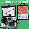 FARAD Per Citroen C3 Aircross da 2017 Kit Bulloni Antifurto NERI Locket Cerchi in Lega