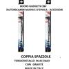 Bottari per Fiat Panda dal 2012> Coppia Spazzole Tergicristallo Acciaio C/Graf