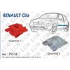 E.co Per Renault Clio II Serie 1996 Kit 6 pz Riparazione Modanatura Laterale Fiancata