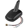 LAMPA Antenna auto amplificata Aero-Fin 4 AM/FM/GPS Universale verniciabile