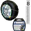 Cora Catene da Neve a Rombo in Acciaio 9mm Grip Tech Misura 225/35-17 Gruppo 8 Cora