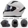 BHR Casco Integrale BIANCO Doppia Visiera Antigraffio Interni Remov. 831 Rocket BHR