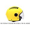 BHR Casco Demi Jet Giallo Opaco 16 Punti Ventilazione Guanciali/Interni Rem. 834 BHR