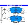 ATE 13.0460-2746.2 - Kit pastiglie freno asse anteriore 602746