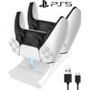 CARICABATTERIE CONTROLLER PS5 BASE RICARICA USB DOPPIO DUAL CHARGING DOCK