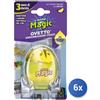 Mr. magic 6x Bundle Mr.Magic Ovetto Frigorifero Cattura Odori Limone Deodorante