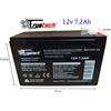 Trustech Batteria 12V 7.2AH al Piombo - BAT12V7.2A, Trustech