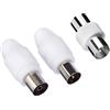 extrastar Kit connettore spinotto per antenna TV 5pz connettori spinotti coassiale maschio