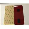 Back vetro Scocca Posteriore Per iPhone 8 Plus Rosso Foro Big