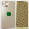 Back vetro Scocca Posteriore Per iPhone 12 Pro Max, Oro Foro BIG
