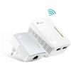 TP-Link TL-WPA4220 Kit Powerline WiFi, AV600 Mbps su Powerline, 300 Mbps su WiFi