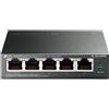 TP-LINK SWITCH 5P LAN Gigabit TP-LINK TL-SG105PE con 4P PoE+ -Garanzia a vita
