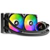 SHARKOON S80 RGB LIQUID COOLING ARGB 240 2 VENTOLE