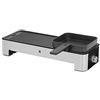 WMF 0415170011 Griglia Elettrica per 2 per Carni e Verdure, 1000 Watt, Argento