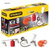 Stanley Kit Accessori compressore aria compressa Stanley 8 pezzi aerografo alluminio