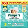 Pampers PANNOLINI BABY DRY MIDI TAGLIA 3 4 9 KG CONFEZIONE 168 PEZZI CARTONE 56X3 ASSORB