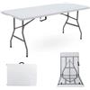 Tavolo catering robusto e pieghevole 240x76 cm colore bianco