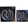 SvitMolds Stampo serpente fai da te cemento cemento stampo serpente a sonagli statua pe...