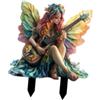 Fairy Garden Stake Decor bohémien 2d Flat Fairy Stake per decorazioni per