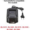 Caricabatteria BL1415 BL1420 BL1815 BL1830 BL1840 BL1860 18V 21V Li-Ion Makita