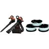 BLACK+DECKER BLACK&DECKER,SOFFIATORE/ASPIRATORE/TRITURATORE 3000 W CON ZAINO - ZAINO RACCOGLI