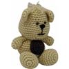 Pupazzo amigurumi orsetto realizzato a mano all'uncinetto Hand Made Game