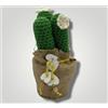 Pianta uncinetto Amigurumi crochet grassa cactus ricamato e vaso fiore cuore F04