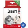 Bialetti 6x Bundle Bialetti Imbuto Moka 2 Tazze