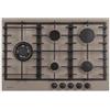 Plados Piano Cottura 5 Fuochi Plados a Gas 75 cm Incasso Ultragranit Tartufo SLIM75UG72