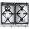 SMEG Piano cottura gas Smeg SRV564GH3 Inox griglie in Ghisa
