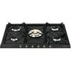 Smeg Piano Cottura 5 fuochi a Gas Larghezza 70 cm colore Nero - SR775AO