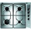 Indesit Piano Cottura 4 Fuochi a Gas 58 cm in Acciaio Inox PAA 642 IX/I WE1 Indesit