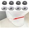 COPERCHIO 4 TAPPI VITE COPRIVITE SANITARI CROMATO BIDET WC WATER BAGNO VASO HR