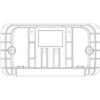 Todini Controplacca hidrobox dual evolution telaio placca due tasti todini 14.41 E/C