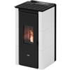 Cadel Stufa pellet 7kW CRISTAL 7 UP T2 White 5 stelle Classe A+ 7025039